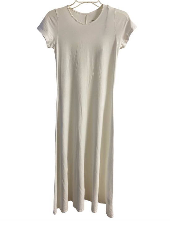 Another Tomorrow Dresses & Skirts - Another Tomorrow Everyday Crewneck Short Sleeve Maxi Dress White S NWT